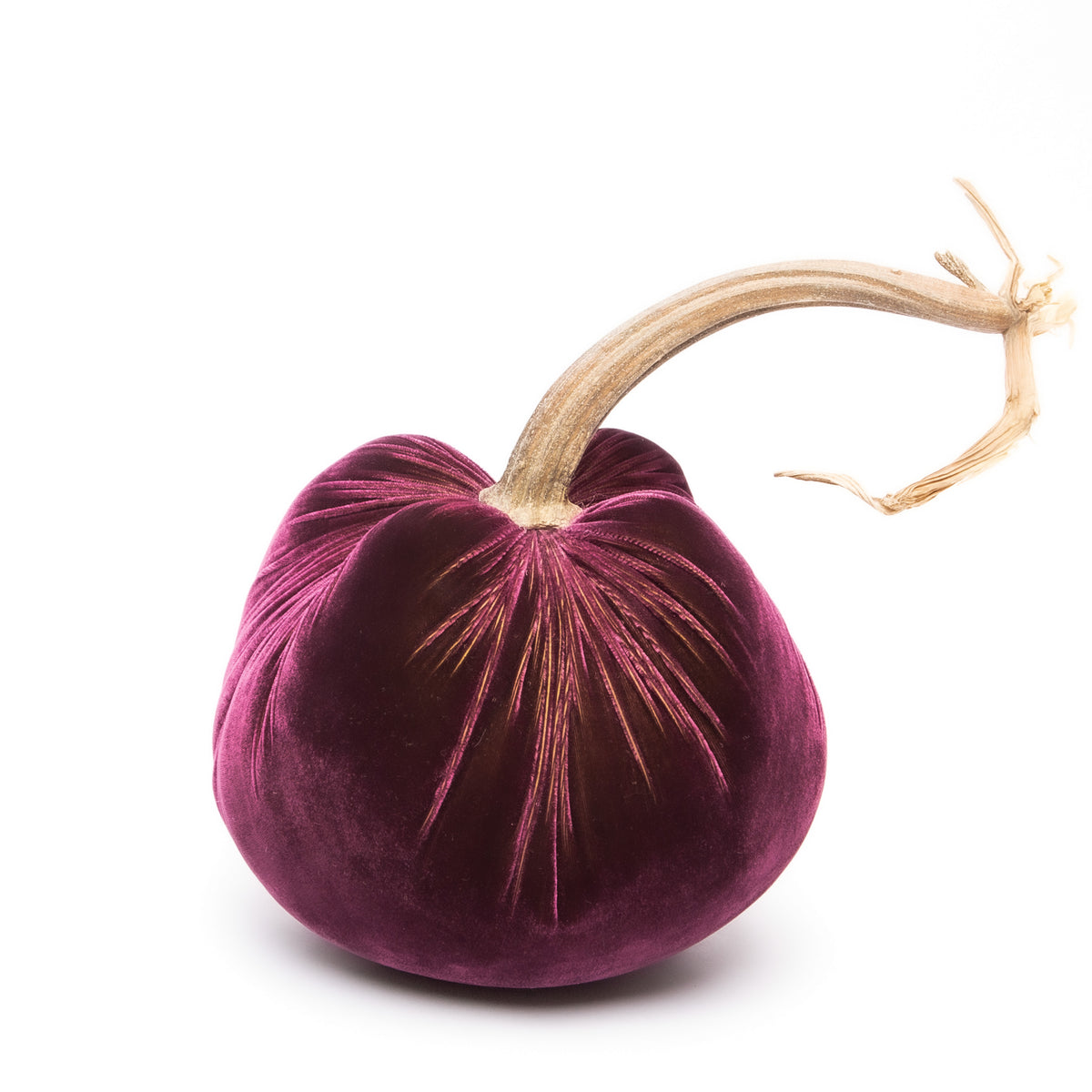 Eggplant Silk Velvet Pumpkin