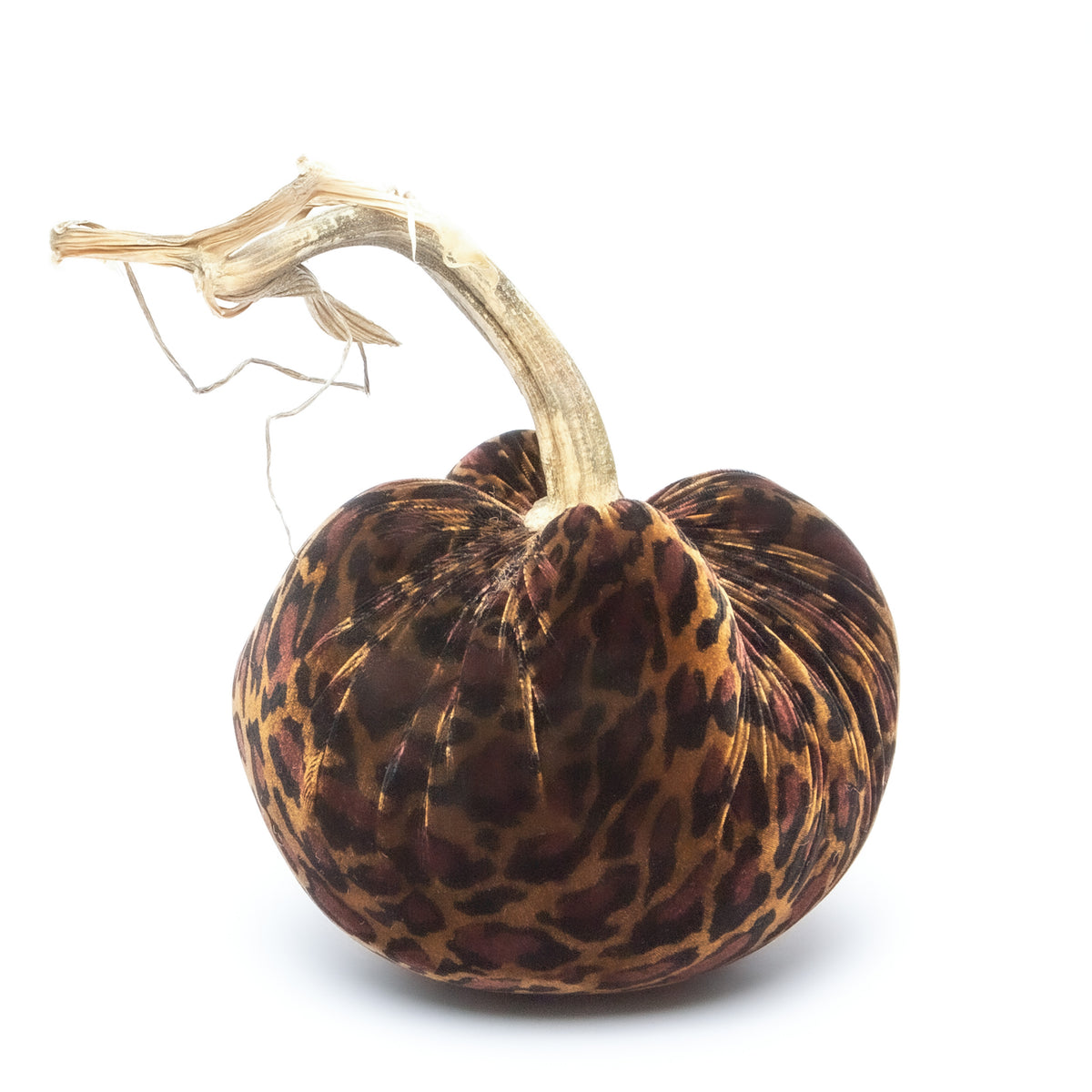 Leopard Silk Velvet Pumpkin