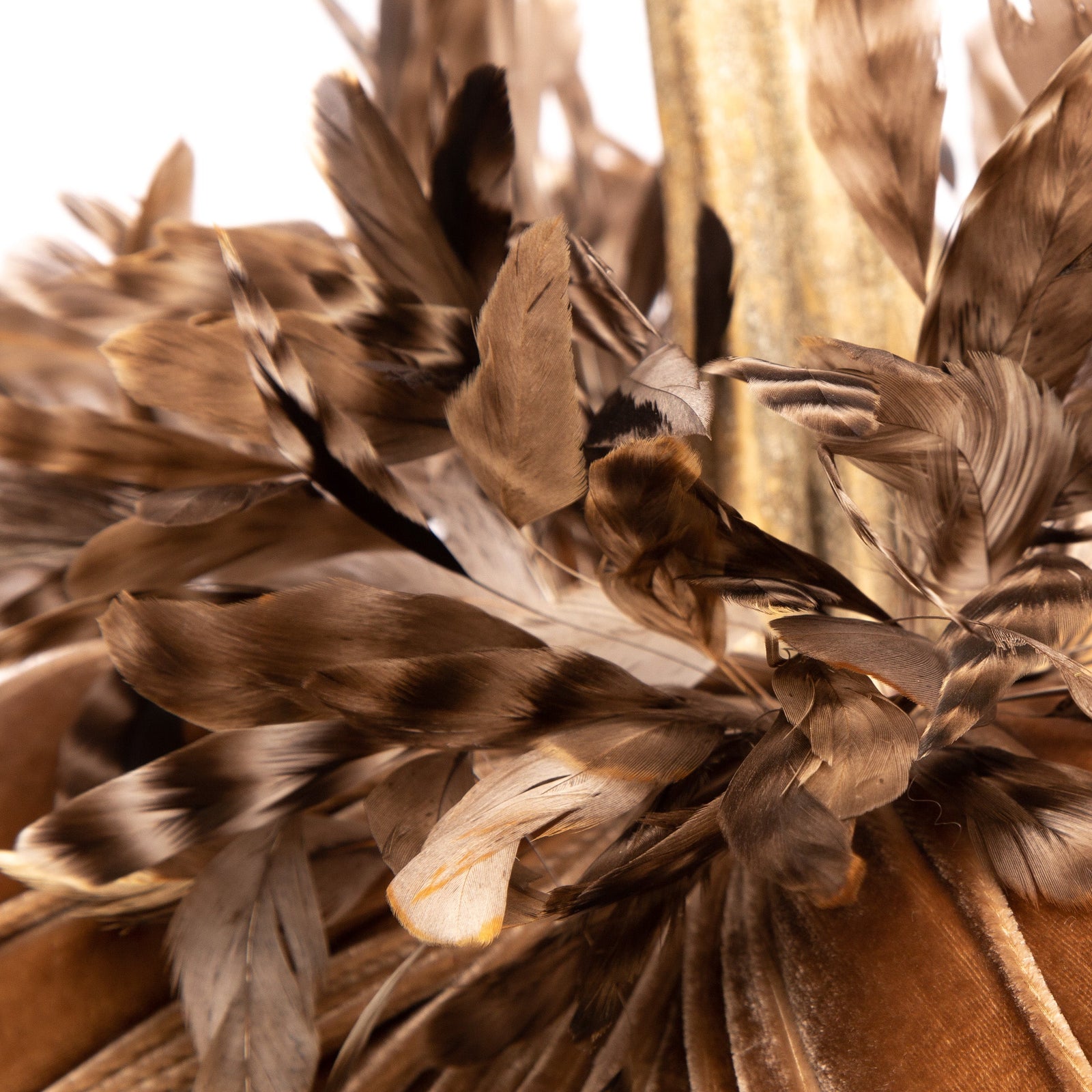 Cozy Home Decor with Feathered Velvet Pumpkins
