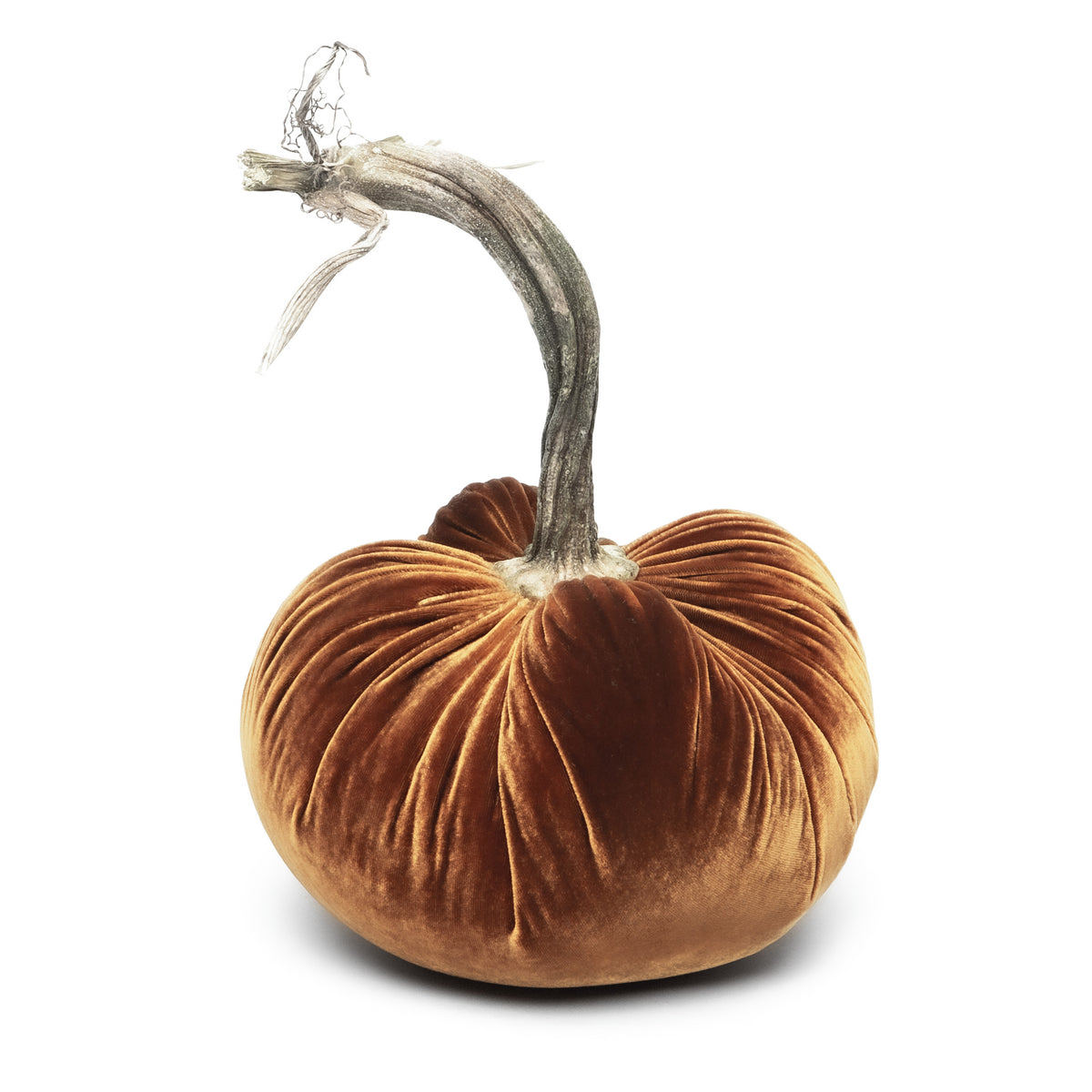 Bronze Silk Velvet Pumpkin