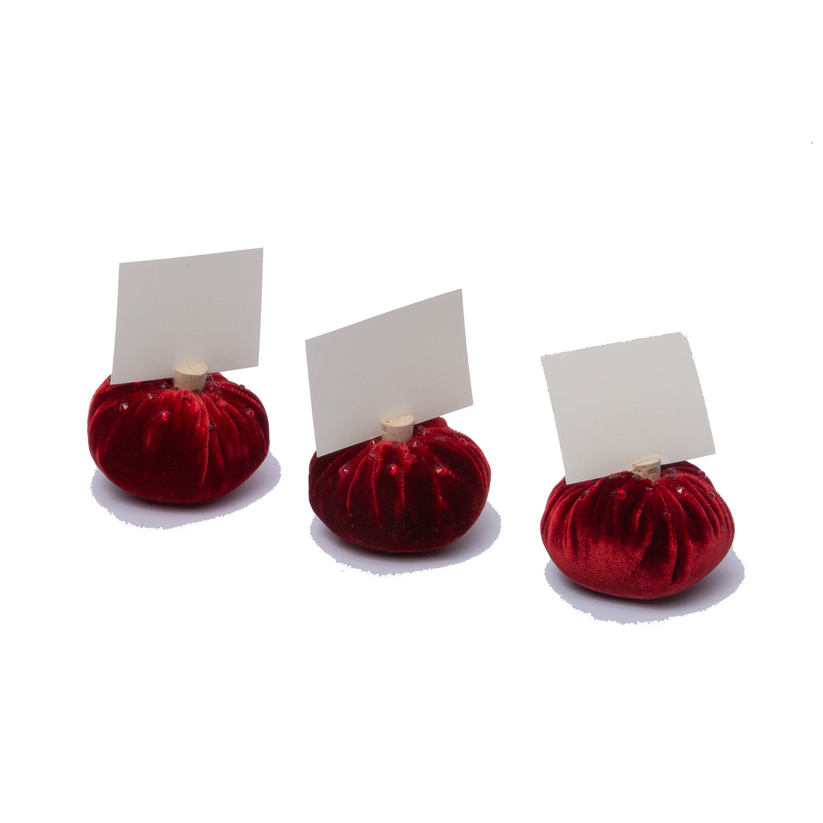 Cherry Crystal Place Card Holders