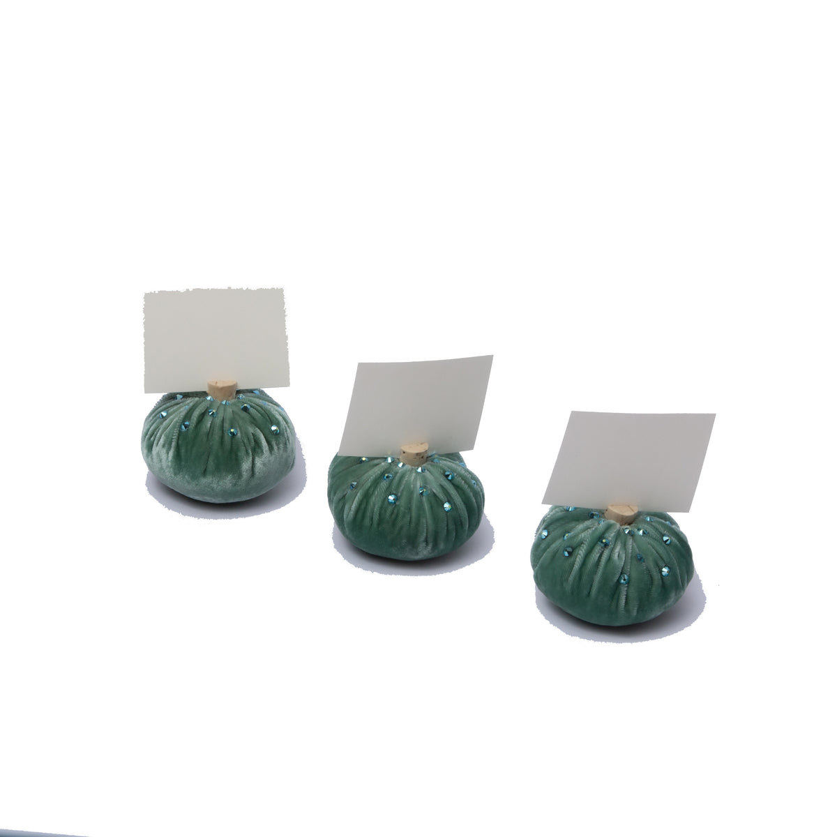 Lagoon Crystal Place Card Holders