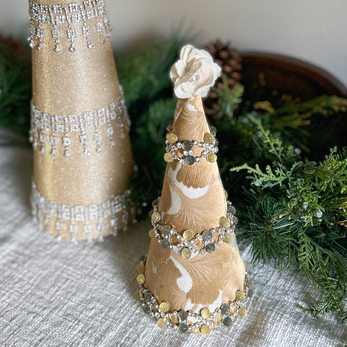 OOAK 19" Gold /Crystal Tree