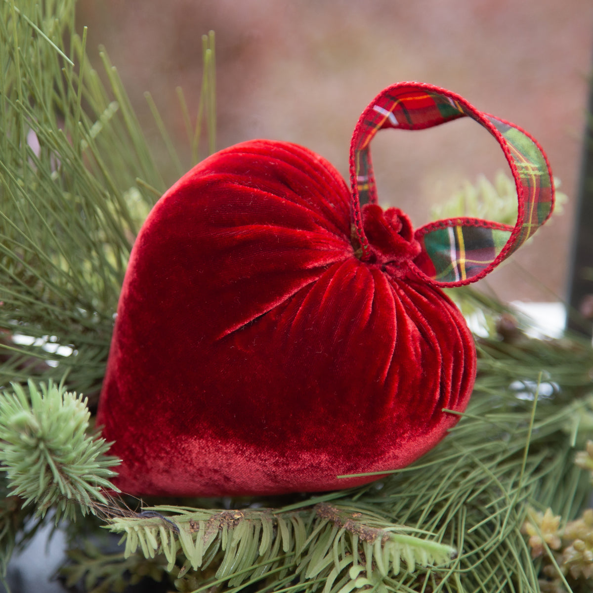 Medium Cherry Ribbon Heart