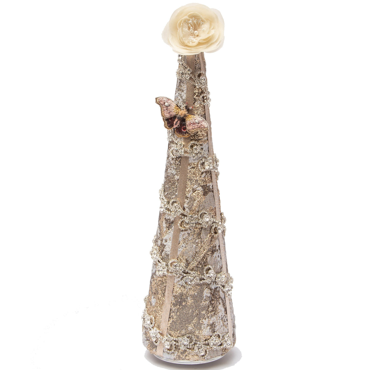 OOAK 18." Champagne Metallic Tree