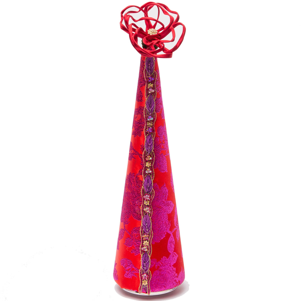 OOAK 18.5" Red Floral Tree