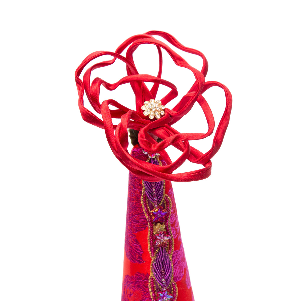 OOAK 18.5" Red Floral Tree