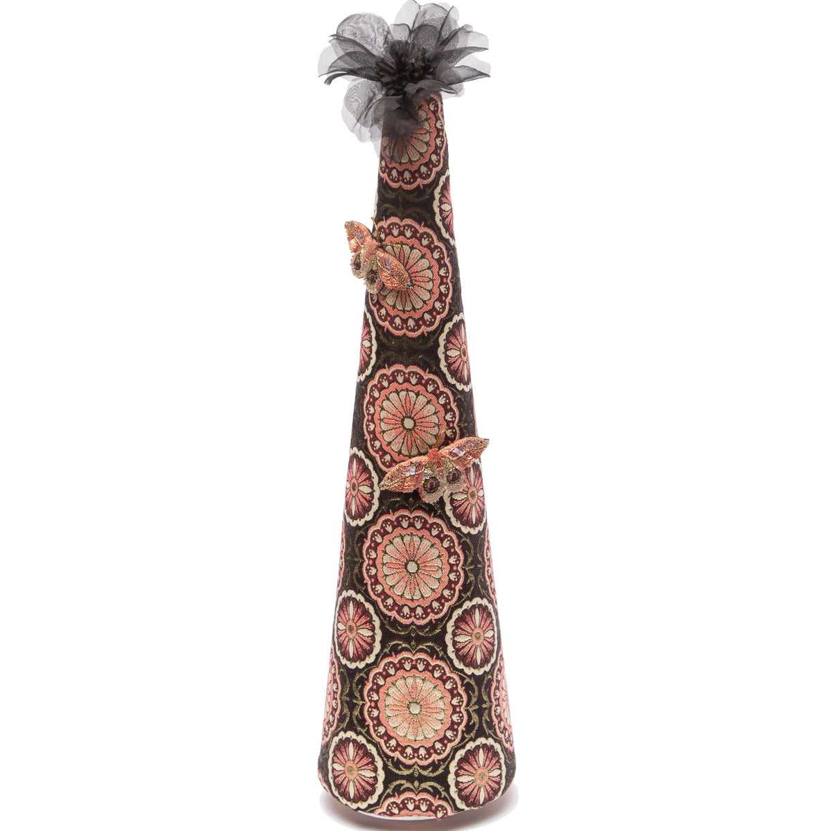 OOAK 20" Black Abstract Floral Tree