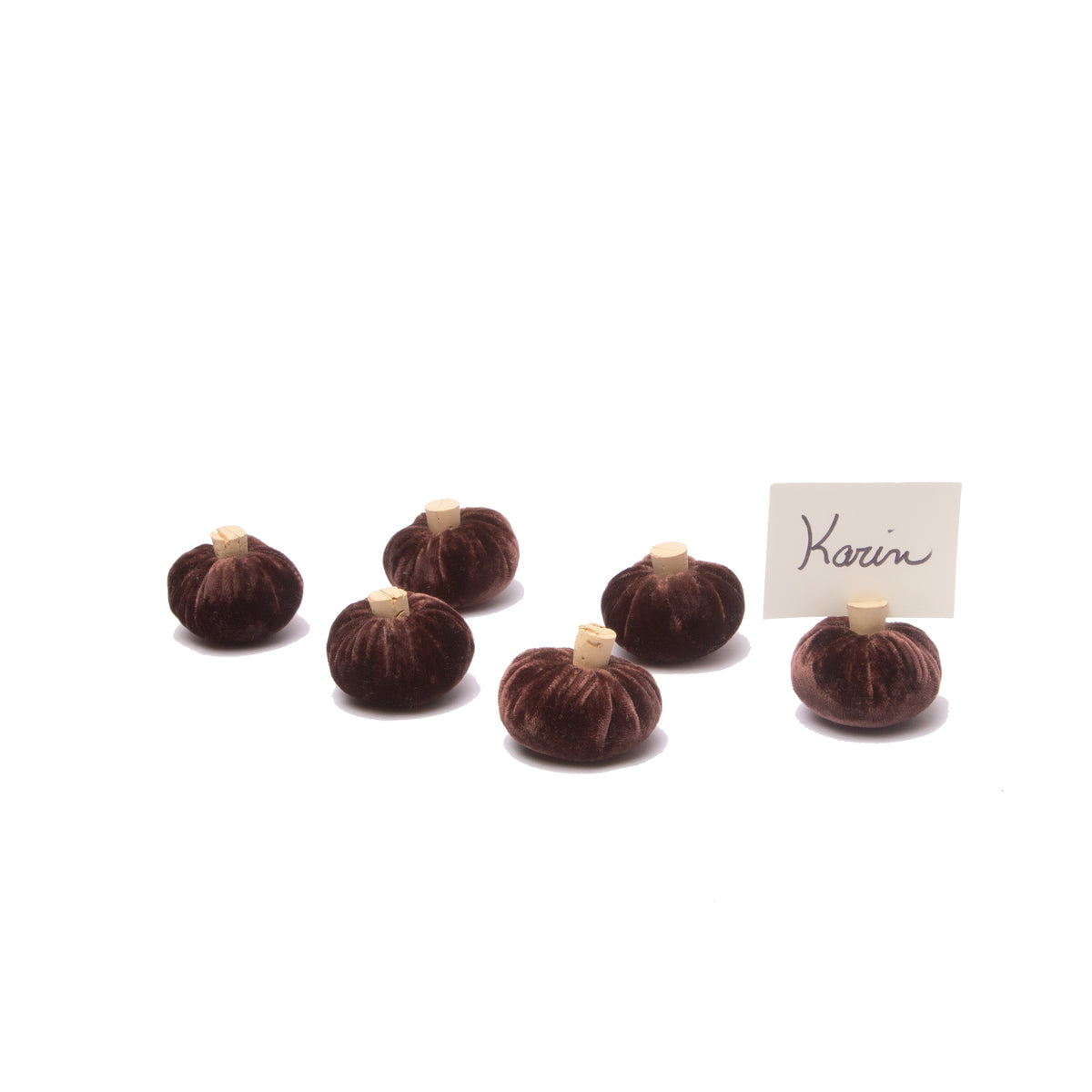 Sangria Pumpkin Place Card Holders