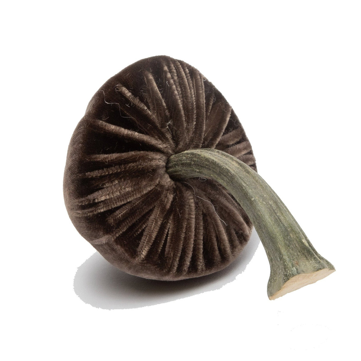 Mini Silk Velvet Espresso Mushroom
