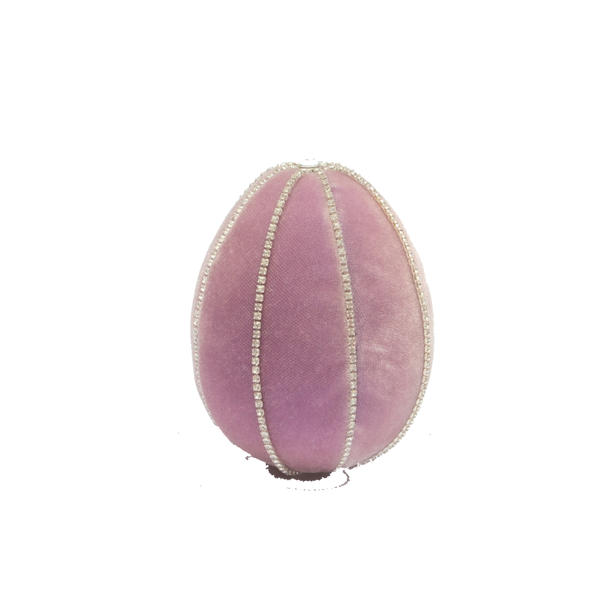 Small Lilac Crystal trimmed Egg