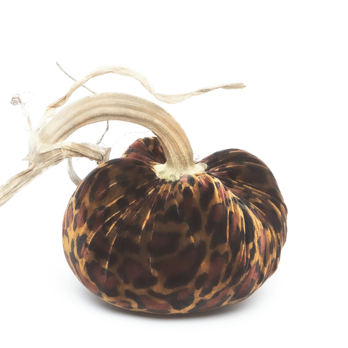 Leopard Silk Velvet Pumpkin