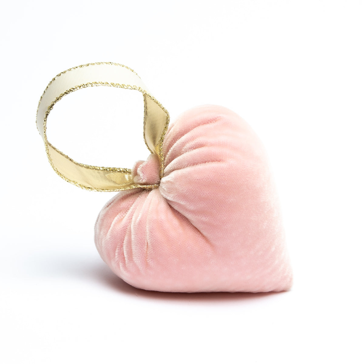 Small Blush Ribbon Heart