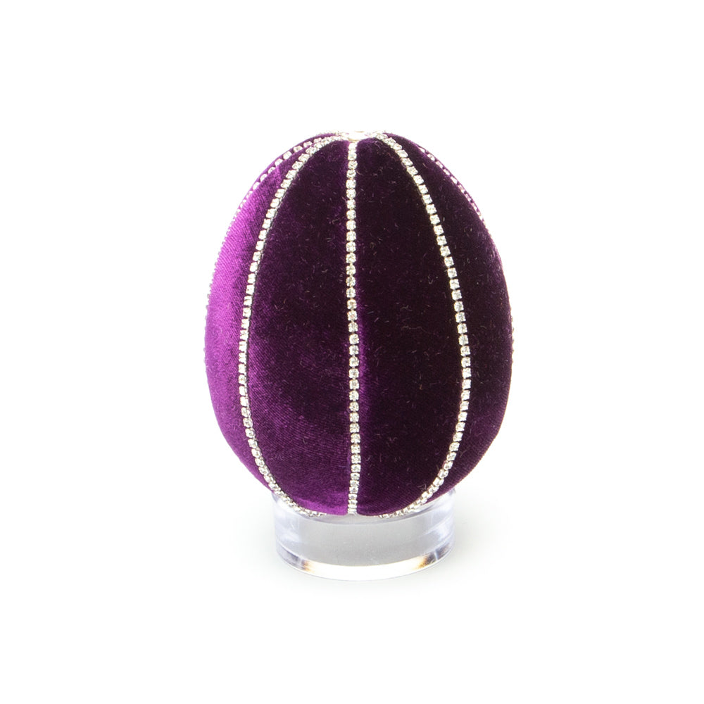Violet Crystal trimmed Egg